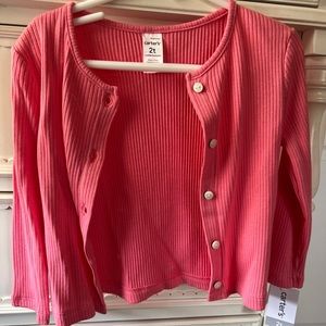 NWT-Carters girls button up cardigan/sweater-2t